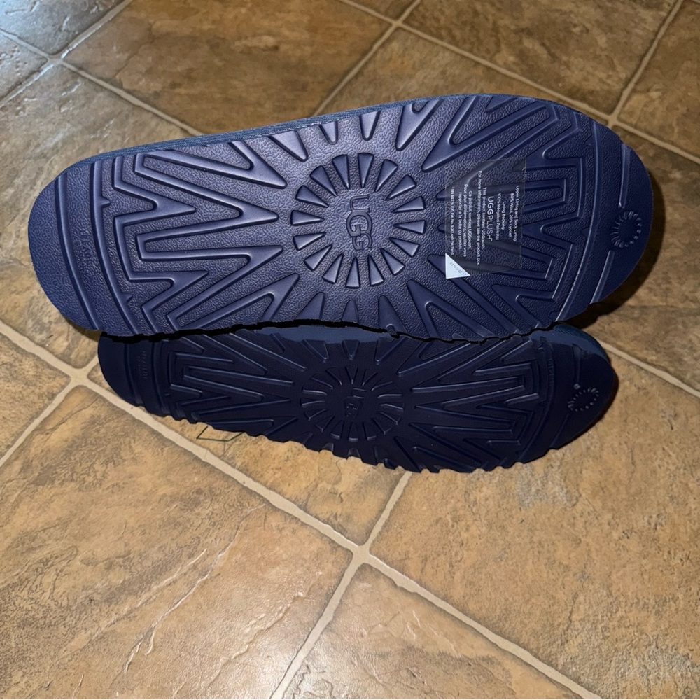 UGG NEUMEL Men's Suede Low Chukka Boots Navy Size 11 (3236) - Picture 6 of 6